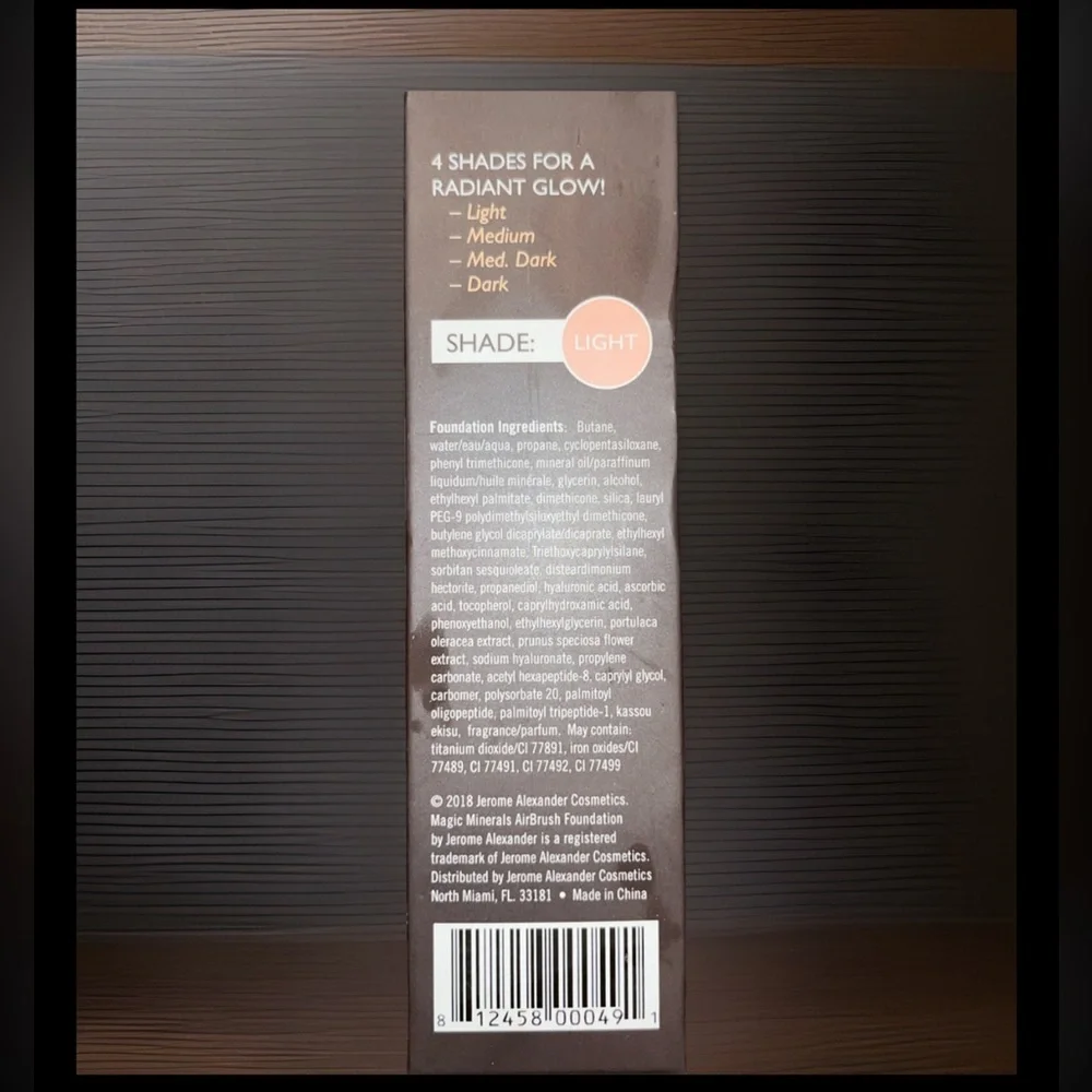 Magic Minerals Airbrush Foundation Light Jerome Alexander Flawless Makeup Set